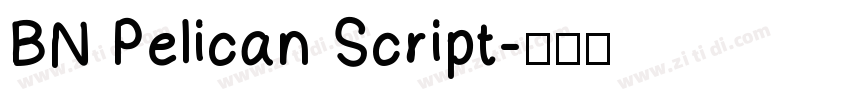 BN Pelican Script字体转换